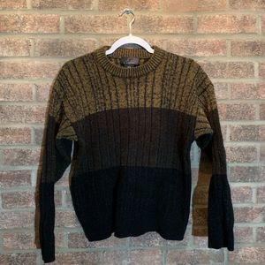 J. FERRAR Brown Chunky Sweater